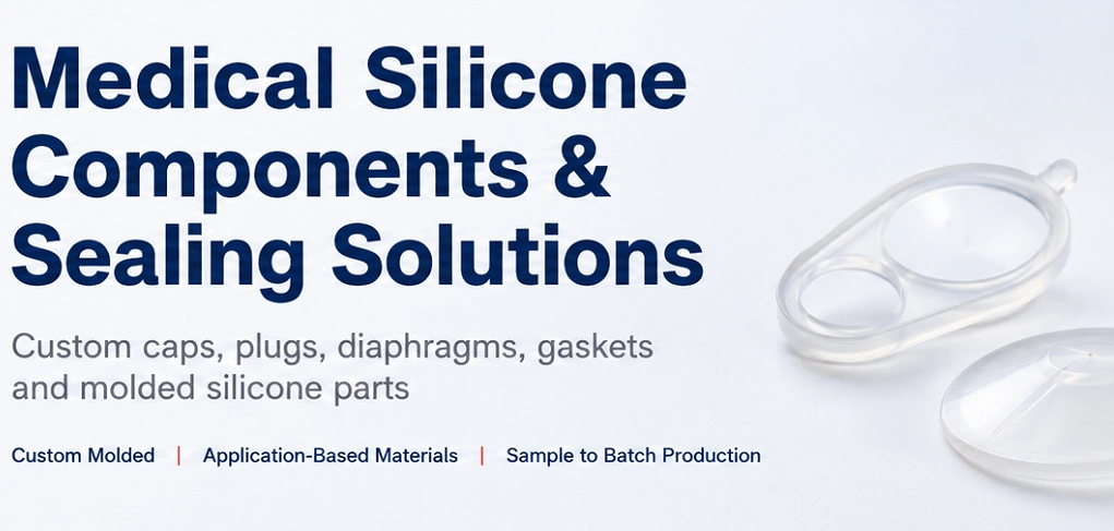 Selos de silicone médicos personalizados e peças moldadas